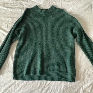 American Eagle Outfitters Forest Green Crew Neck Sweater